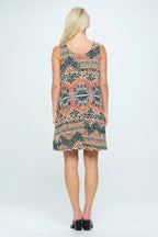 Print Short Tank Dress | Mixtshop LLC