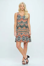 Print Short Tank Dress | Mixtshop LLC