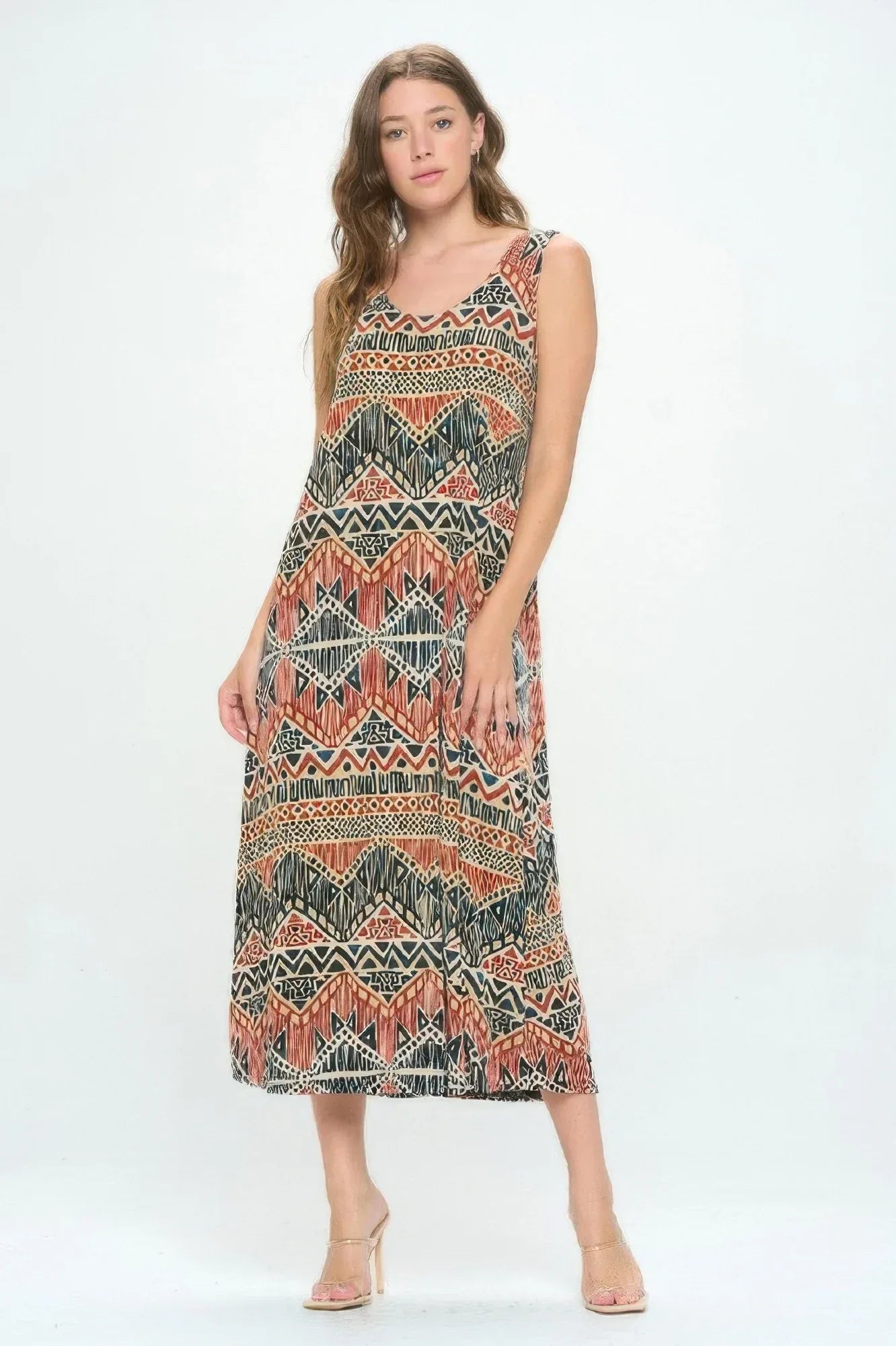 Sleeveless And Soft Round-neckline Long | Mixtshop LLC Main image