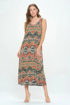Sleeveless And Soft Round-neckline Long | Mixtshop LLC