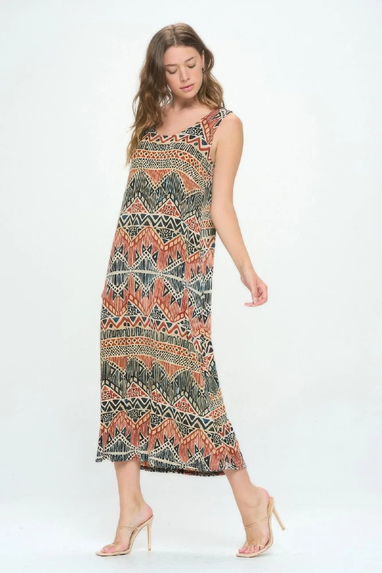 Sleeveless And Soft Round-neckline Long Secondary image