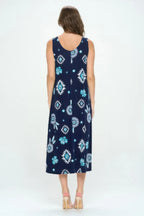 Sleeveless And Soft Round-neckline Long Dress | Mixtshop LLC