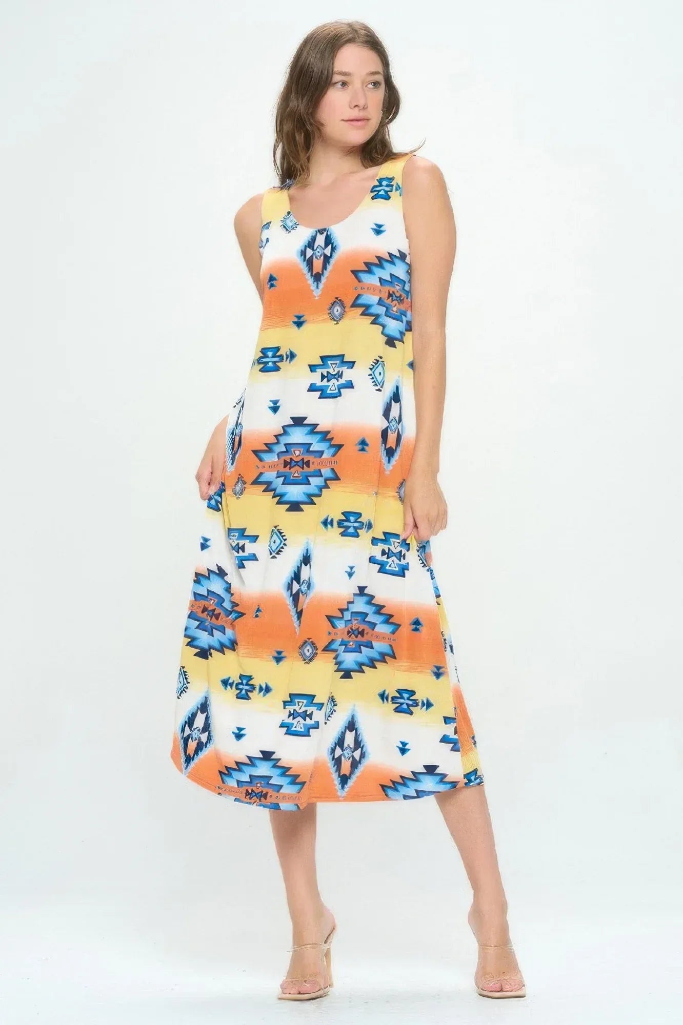 Sleeveless And Soft Round-neckline Long | Mixtshop LLC