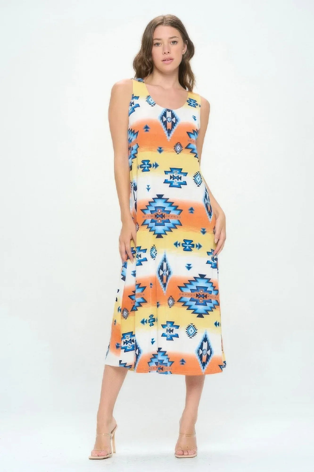 Sleeveless And Soft Round-neckline Long | Mixtshop LLC