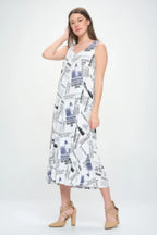 Bns Print Tank Long Dress | Mixtshop LLC