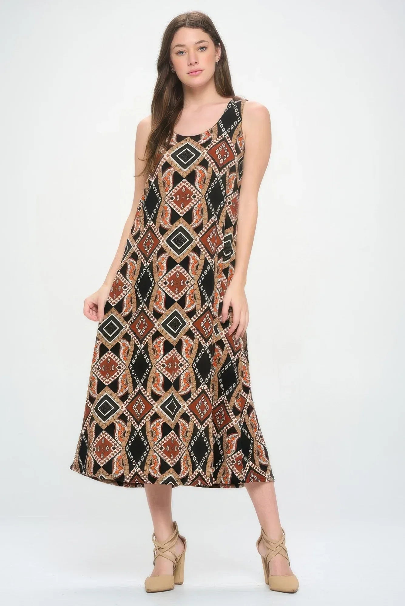 Bns Print Tank Long Dress | Mixtshop LLC