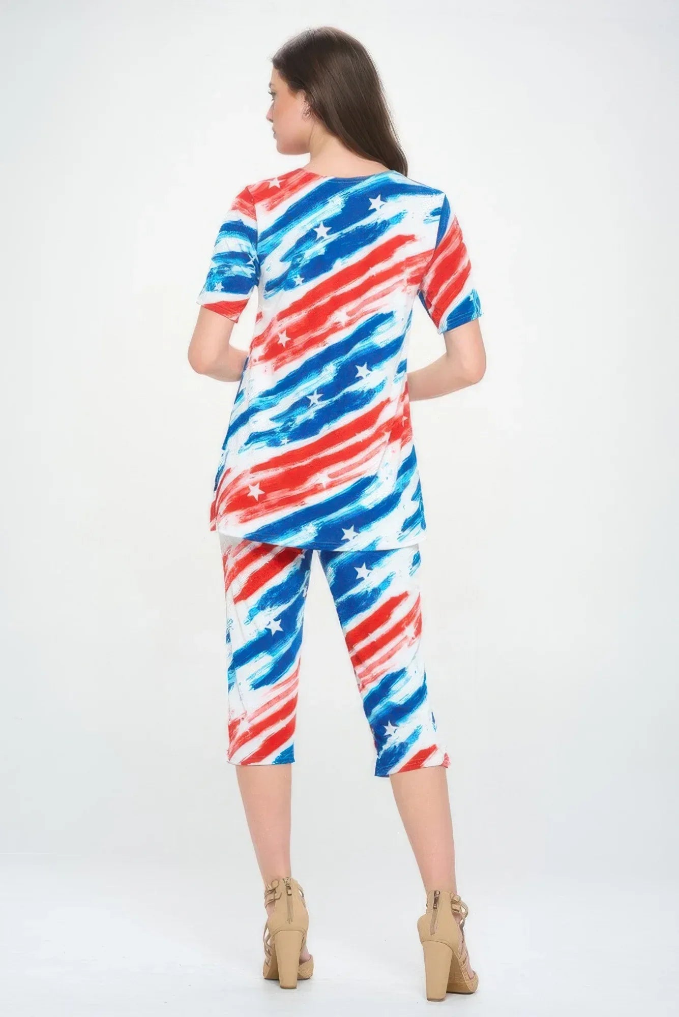 Short Sleeve Top Capri Pants Set | Mixtshop LLC