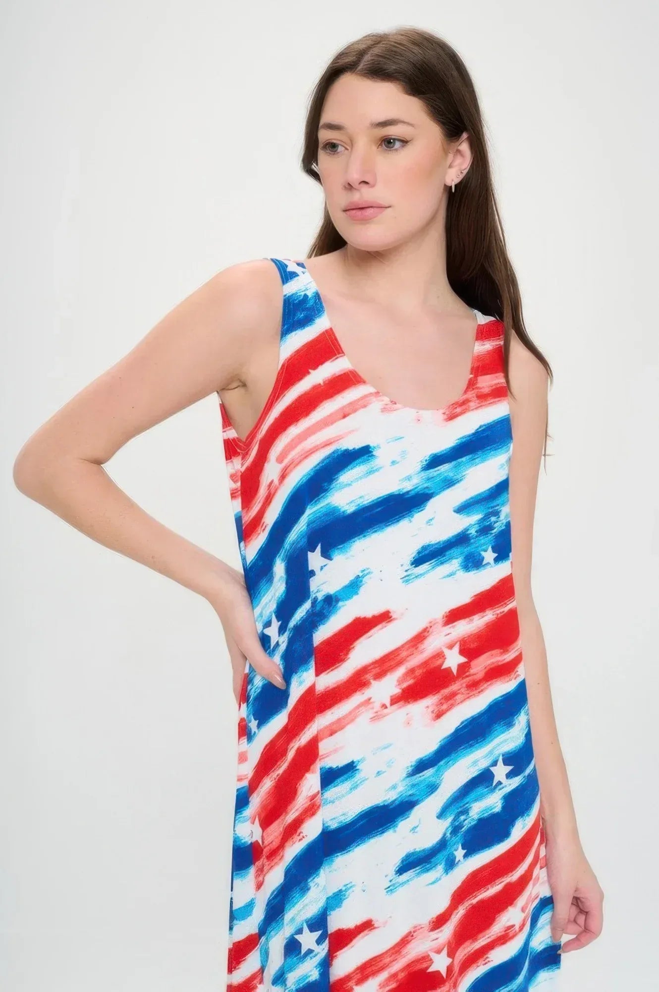 Bns Florida Print Tank Long Dress | Mixtshop LLC