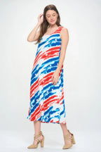 Bns Florida Print Tank Long Dress | Mixtshop LLC