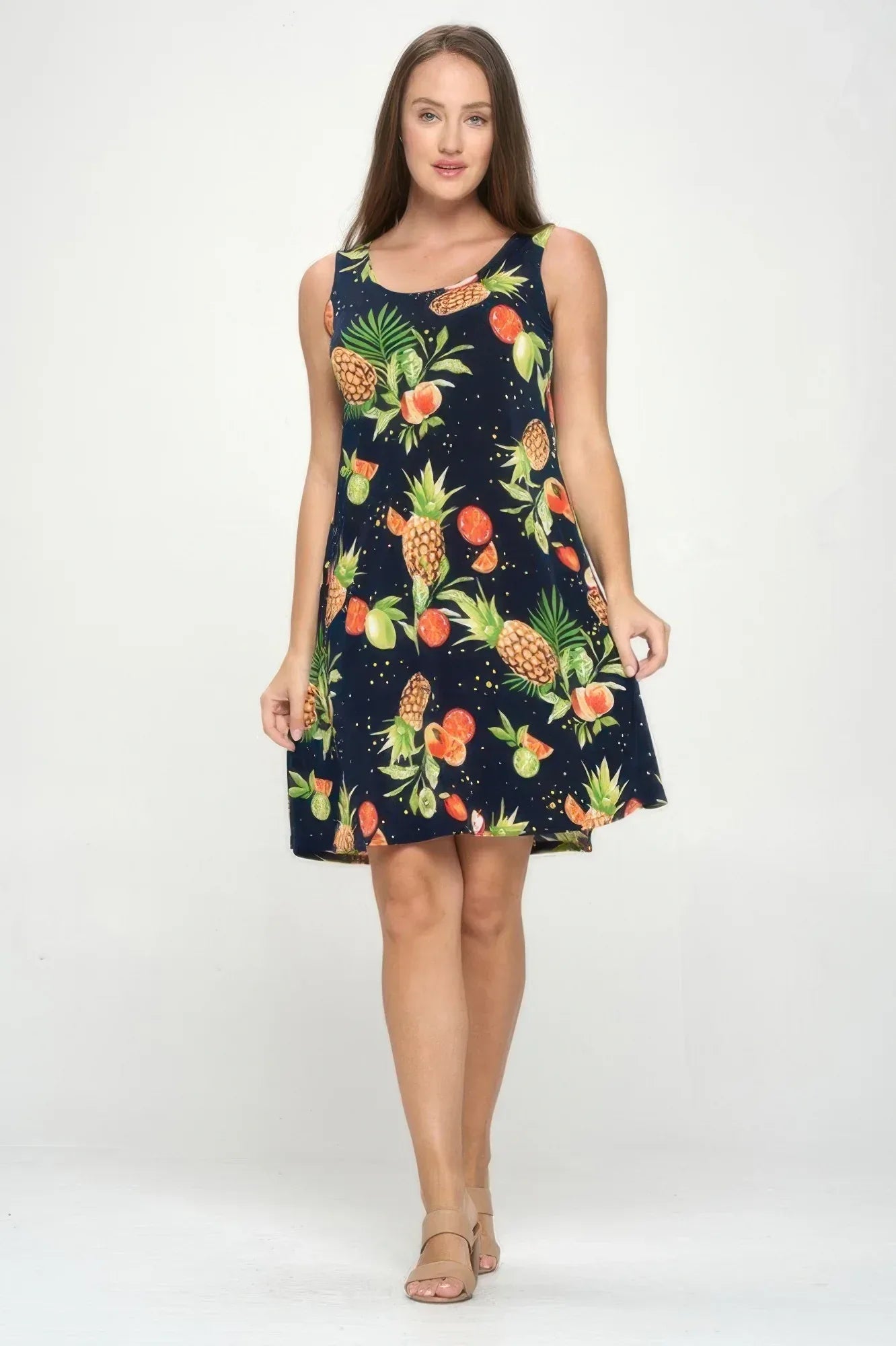 Plus Size Bns Print Missy Tank Dress | Mixtshop LLC