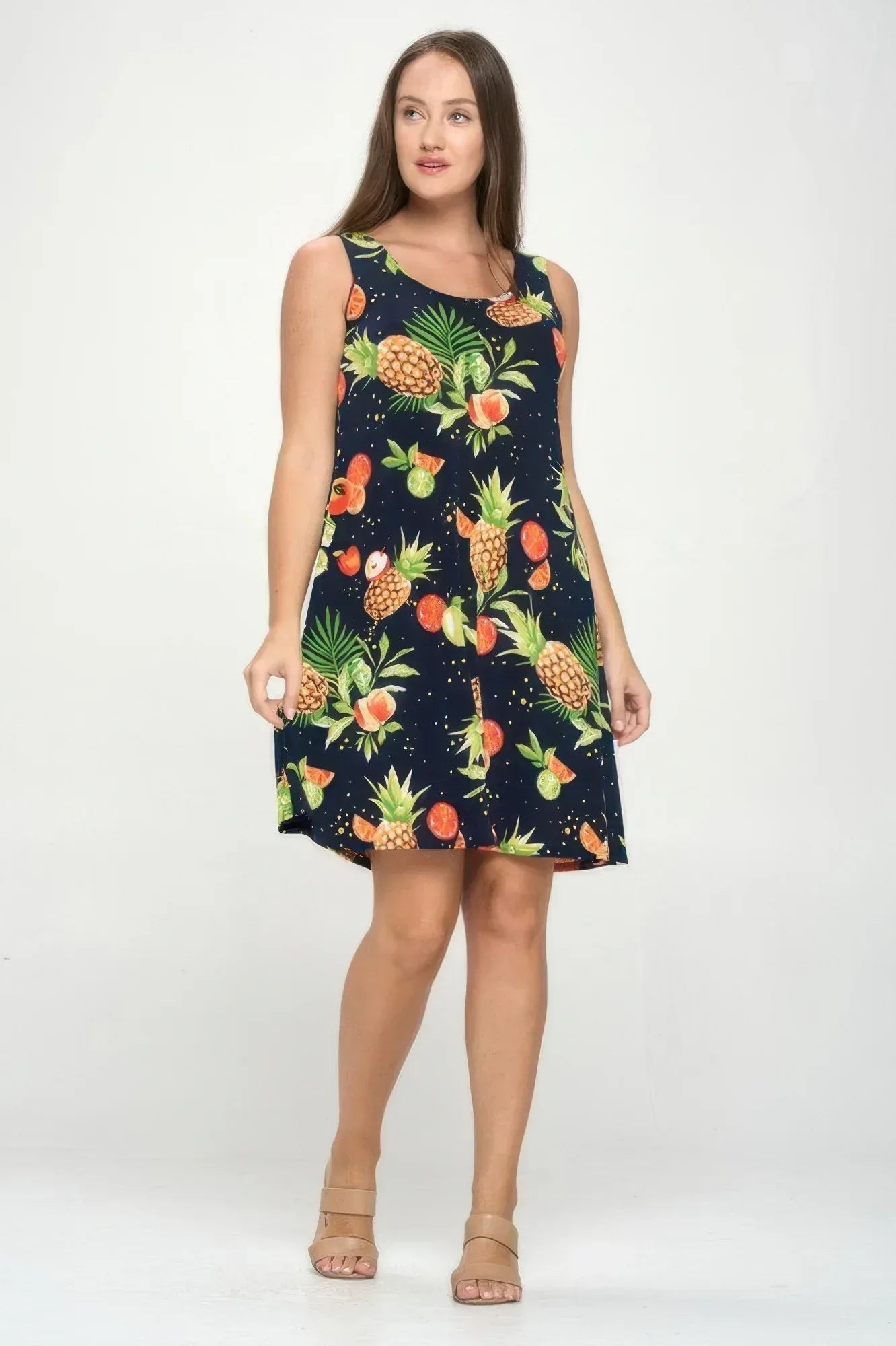 Plus Size Bns Print Missy Tank Dress | Mixtshop LLC