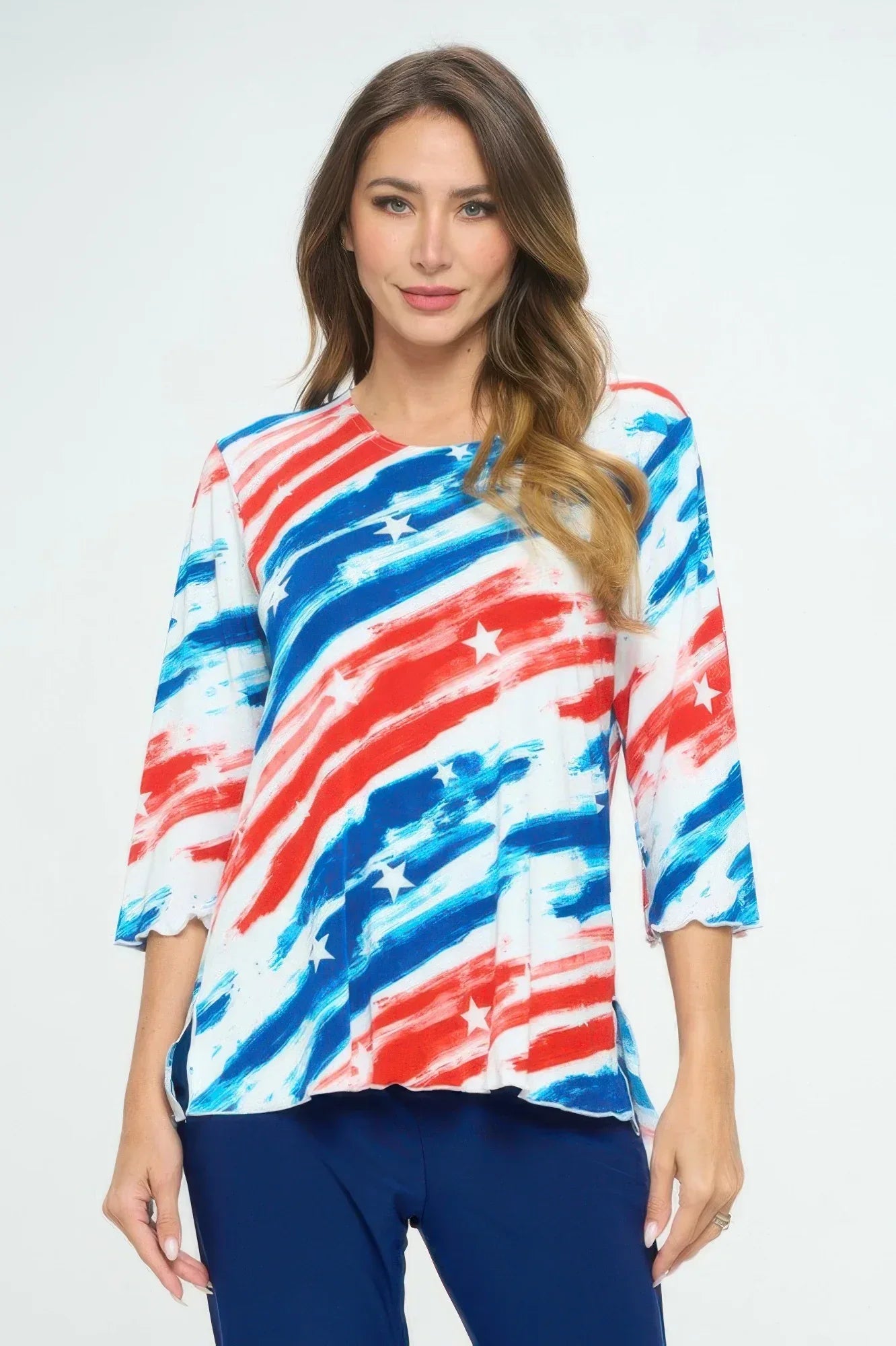 Bns Print Missy Top | Mixtshop LLC Main image