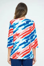 Bns Print Missy Top | Mixtshop LLC