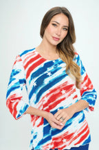 Bns Print Missy Top | Mixtshop LLC