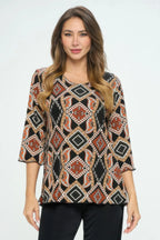 Bns Print Missy Top | Mixtshop LLC