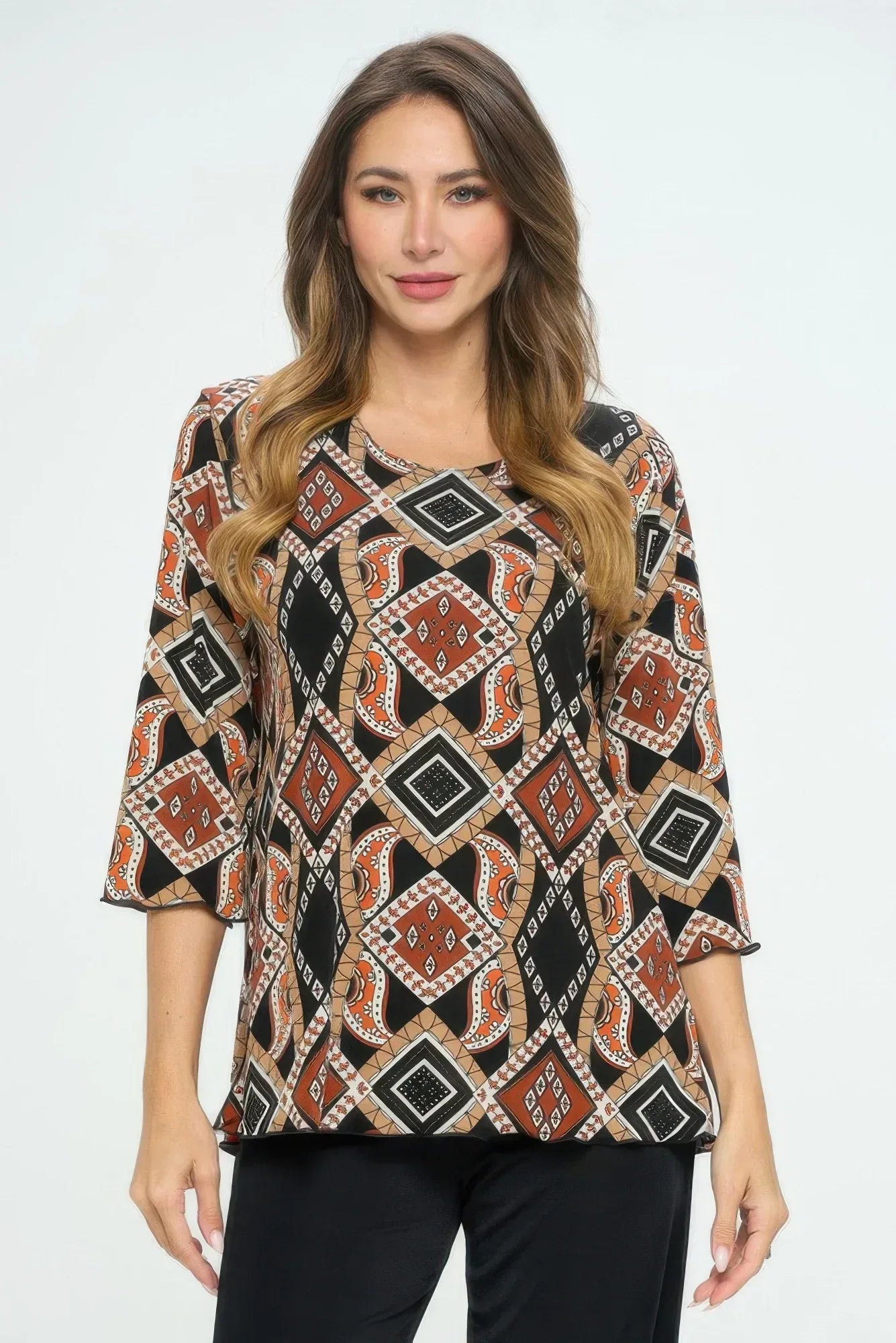 Bns Print Missy Top | Mixtshop LLC