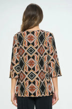 Bns Print Missy Top | Mixtshop LLC