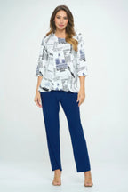 Bns Print Missy Top | Mixtshop LLC