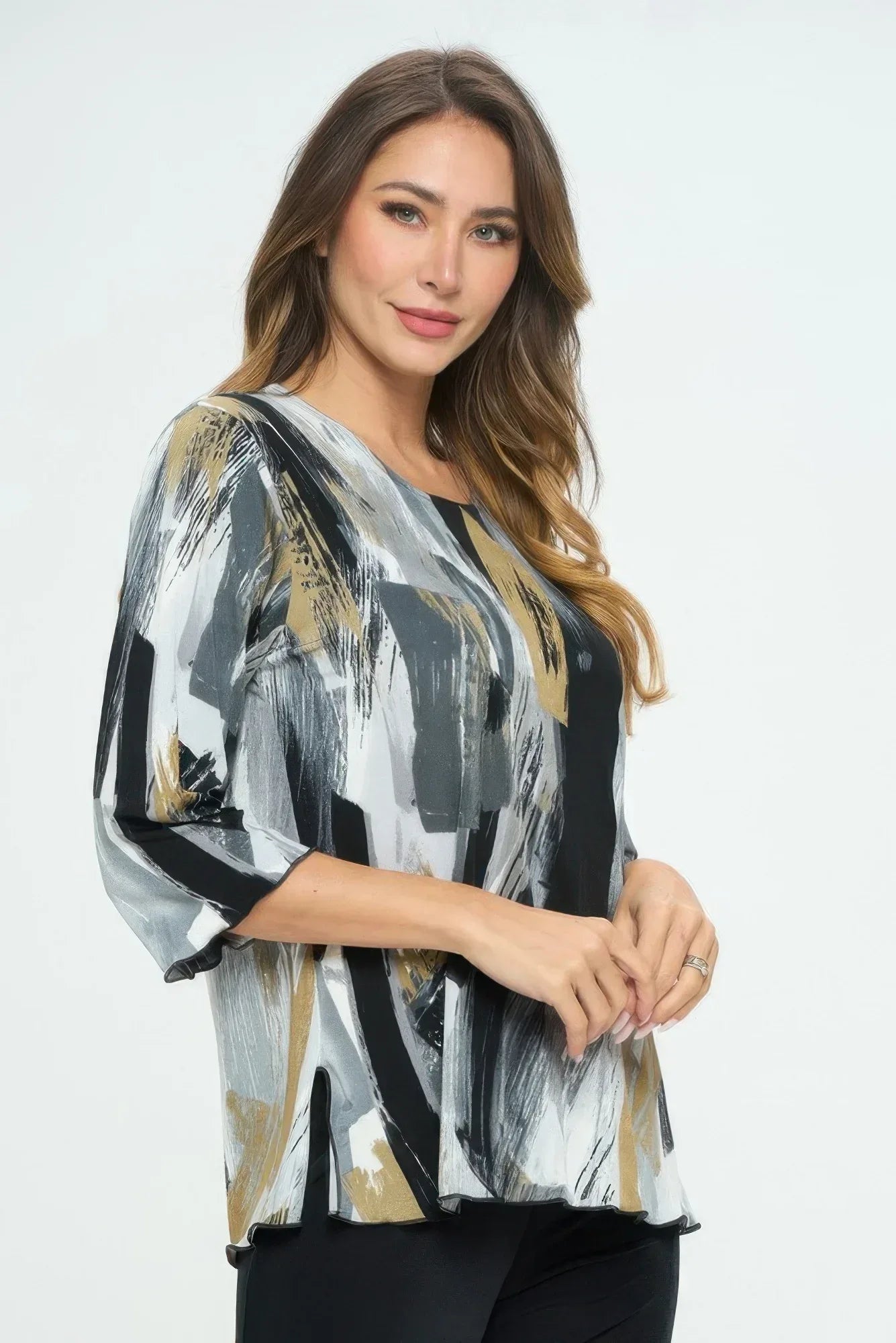 Bns Print Missy Top | Mixtshop LLC