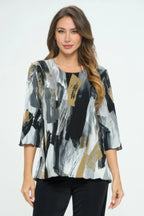 Bns Print Missy Top | Mixtshop LLC
