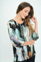 Bns Print Missy Top | Mixtshop LLC