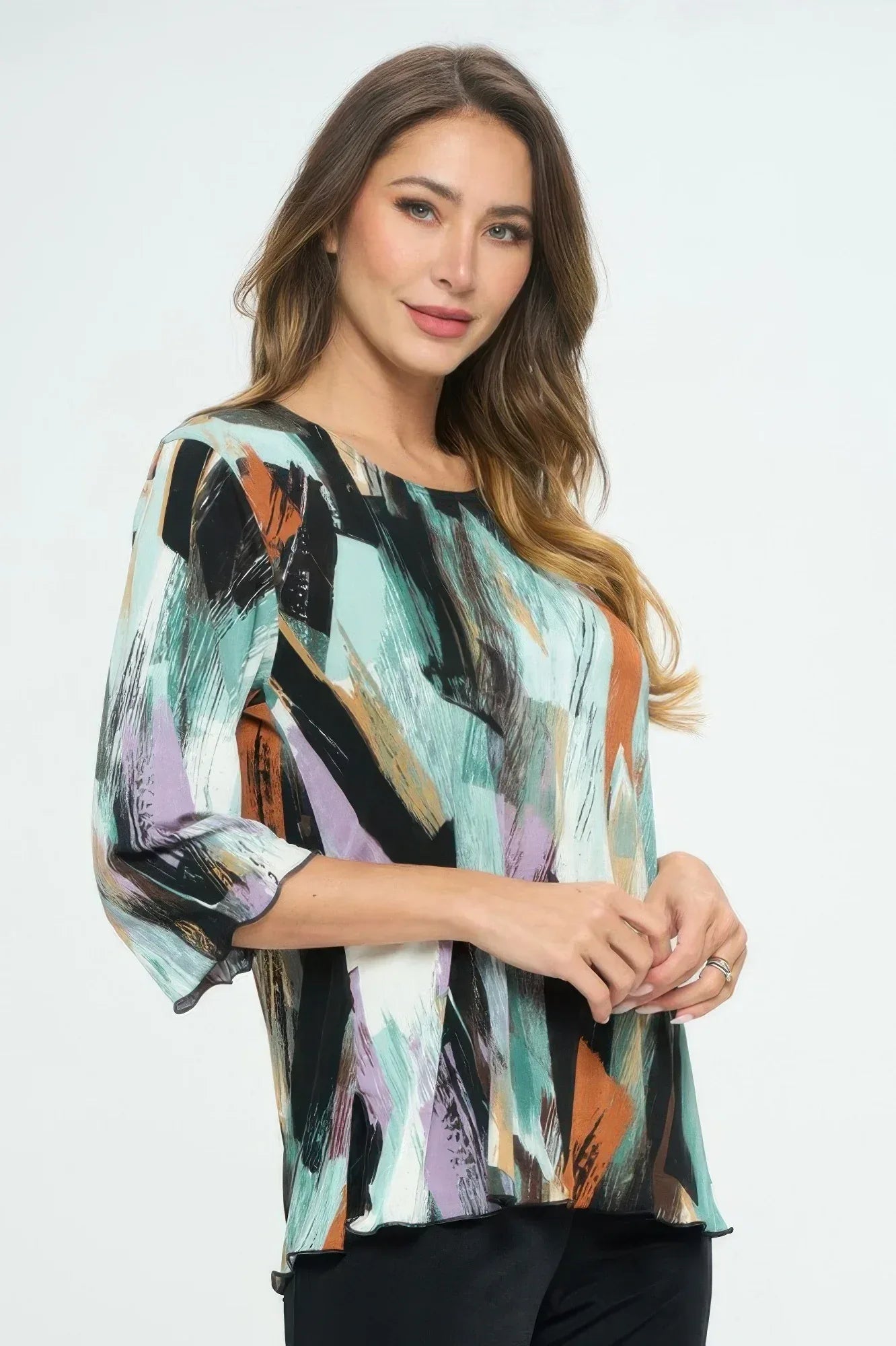 Bns Print Missy Top | Mixtshop LLC
