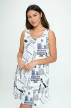 Print Short Tank Dress | Mixtshop LLC