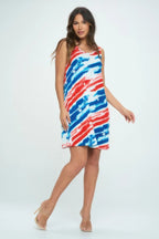 Americana Print Short Tank Dress | Mixtshop LLC
