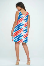Americana Print Short Tank Dress | Mixtshop LLC