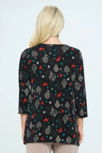 Bns Relaxed Neck Line Contrast Tunic | Mixtshop LLC