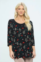 Bns Relaxed Neck Line Contrast Tunic | Mixtshop LLC