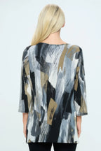 Bns Relaxed Neck Line Contrast Tunic | Mixtshop LLC