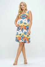 Bns Print Missy Tank Dress | Mixtshop LLC