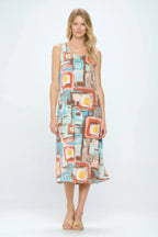 Short Sleeve And Soft Round-neckline Long Dress | Mixtshop LLC