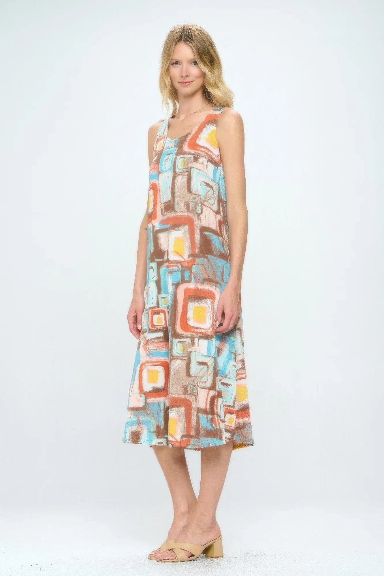 Short Sleeve And Soft Round-neckline Long Dress | Mixtshop LLC
