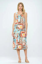 Short Sleeve And Soft Round-neckline Long Dress | Mixtshop LLC
