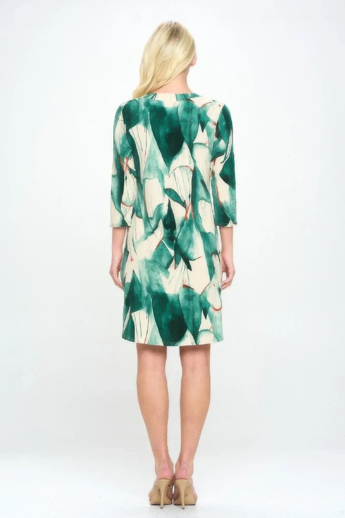 Hit Notch Neck Quarter Sleeve Dress | Mixtshop LLC