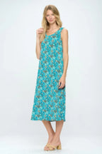 Sleeveless And Soft Round-neckline Long | Mixtshop LLC