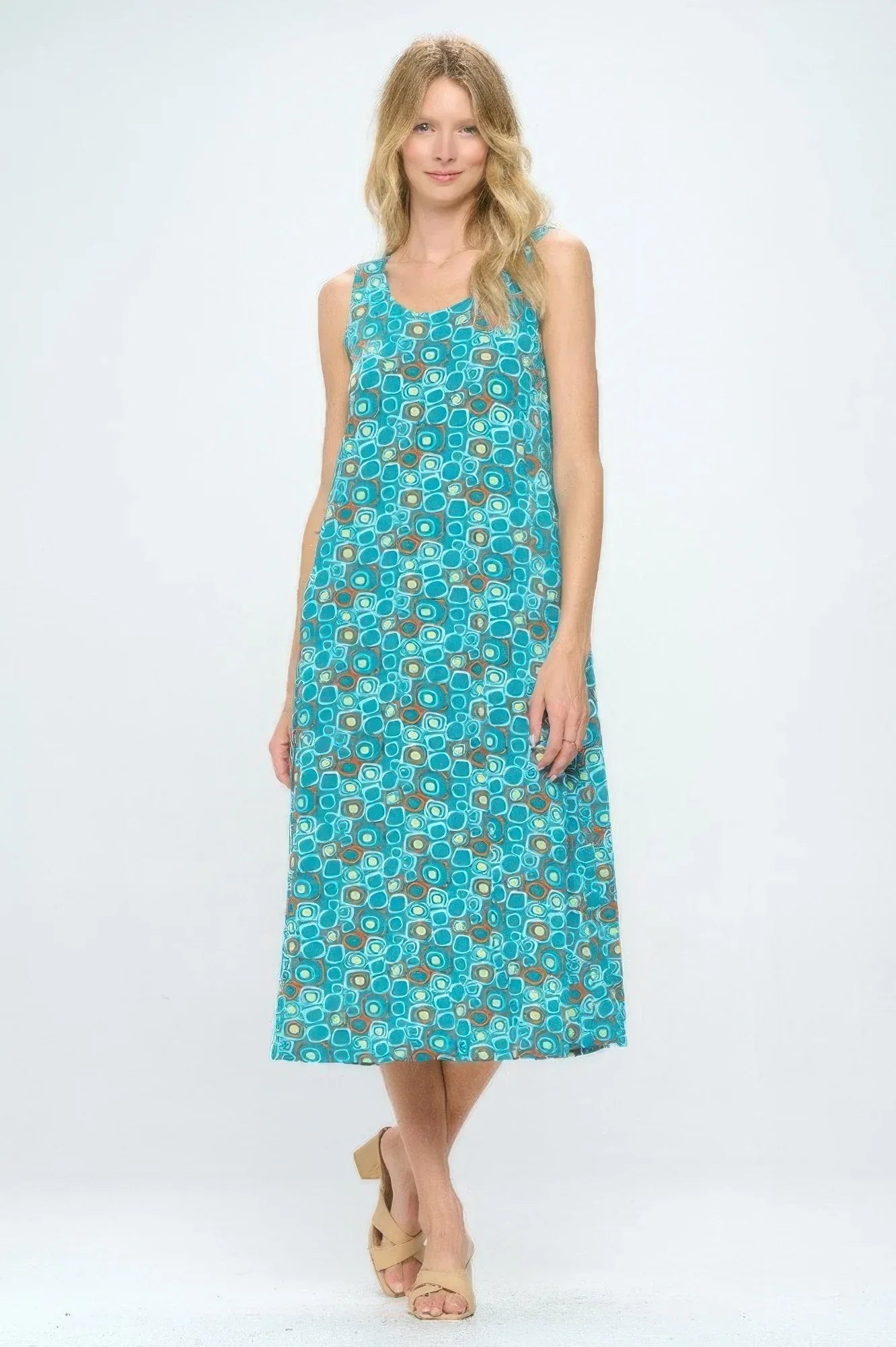 Sleeveless And Soft Round-neckline Long | Mixtshop LLC