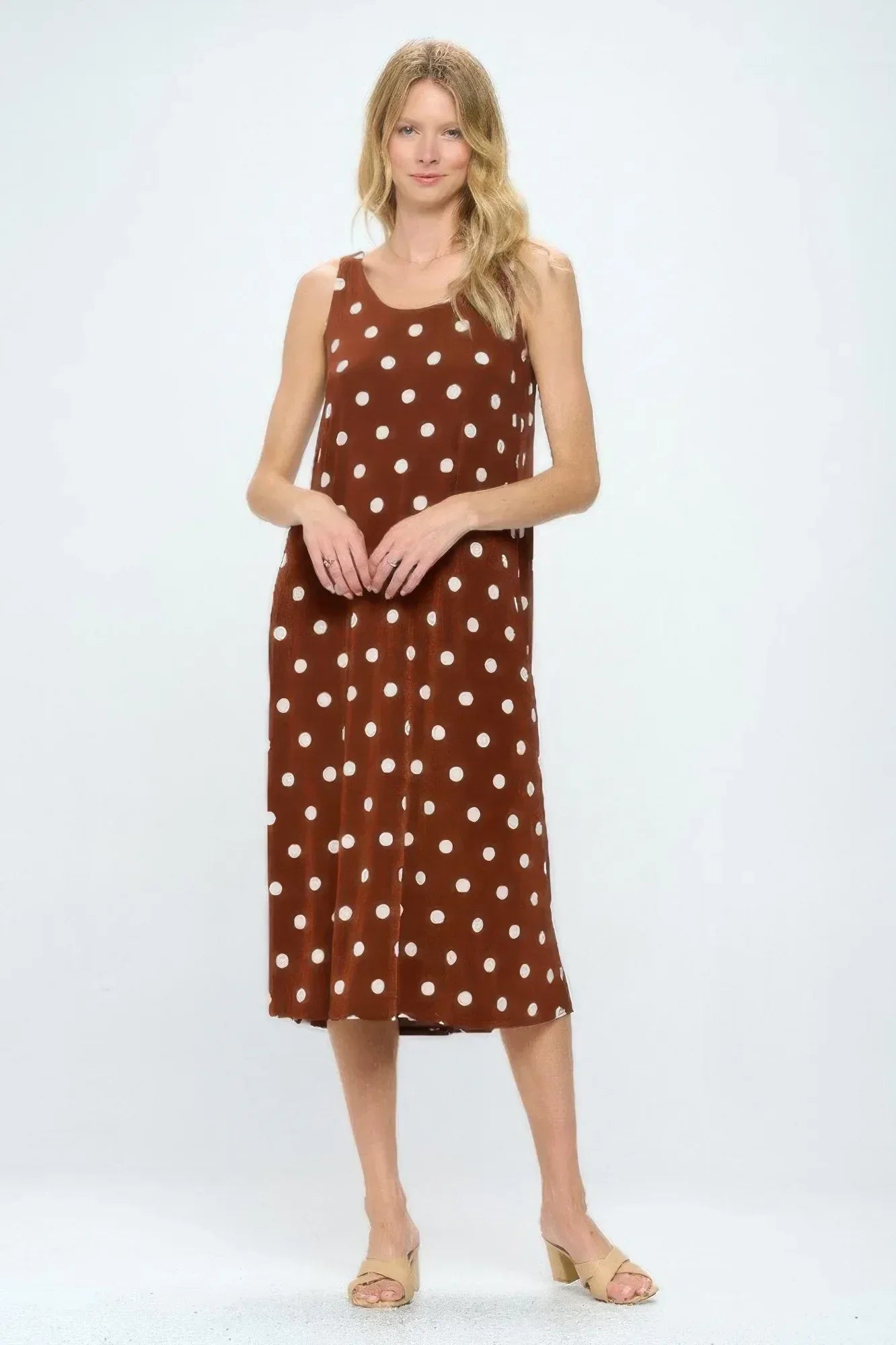 Short Sleeve And Soft Round-neckline Long Dress | Mixtshop LLC