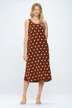 Short Sleeve And Soft Round-neckline Long Dress | Mixtshop LLC
