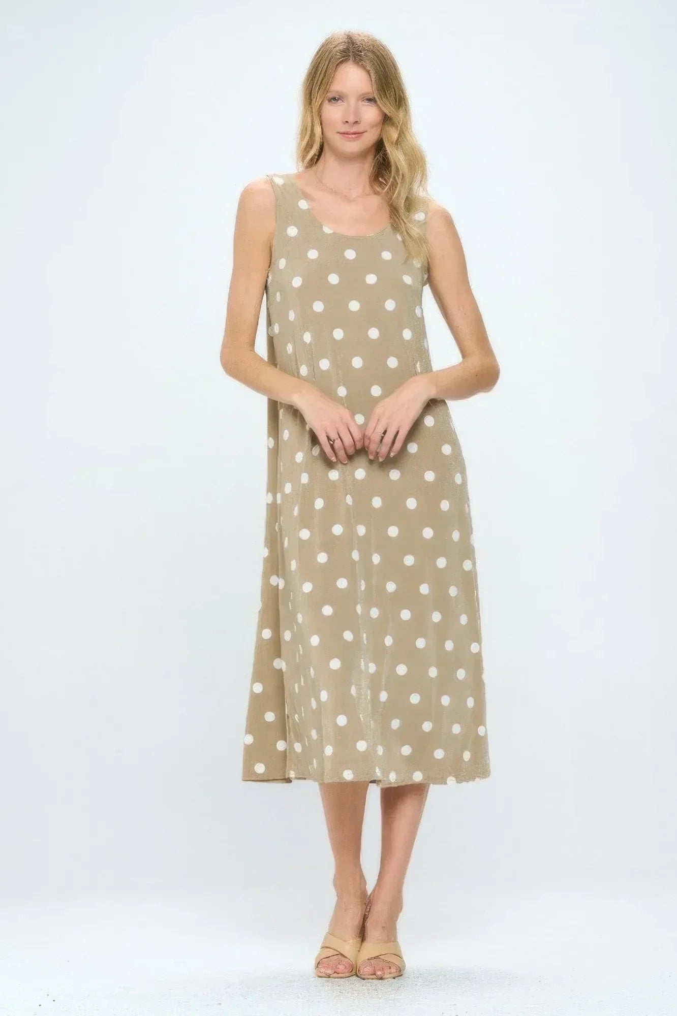 Short Sleeve And Soft Round-neckline Long Dress | Mixtshop LLC