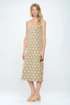 Short Sleeve And Soft Round-neckline Long Dress | Mixtshop LLC