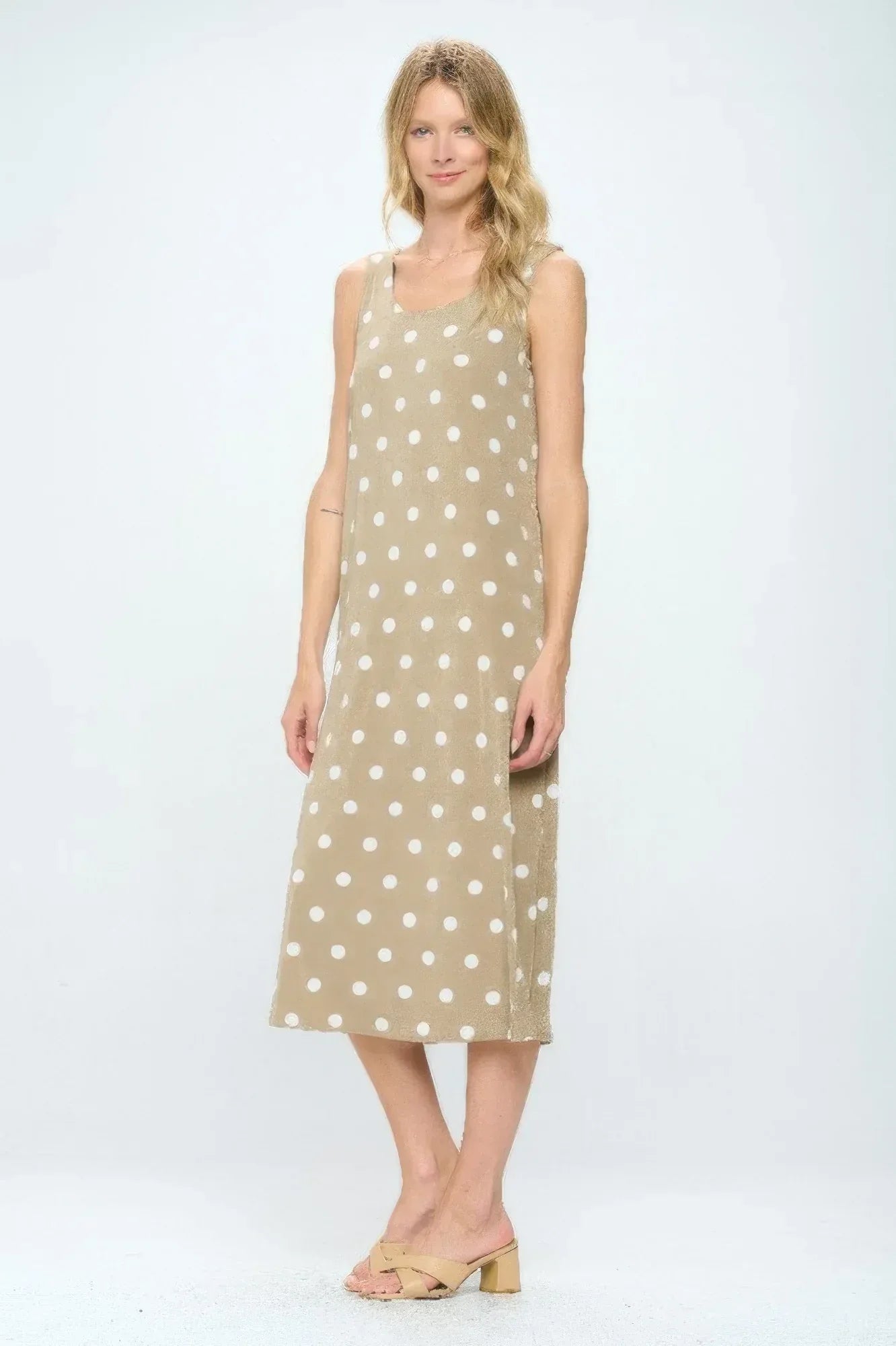 Short Sleeve And Soft Round-neckline Long Dress | Mixtshop LLC