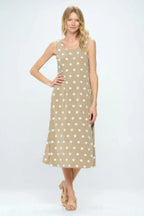 Short Sleeve And Soft Round-neckline Long Dress | Mixtshop LLC