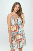 Bns Print Missy Tank Dress | Mixtshop LLC