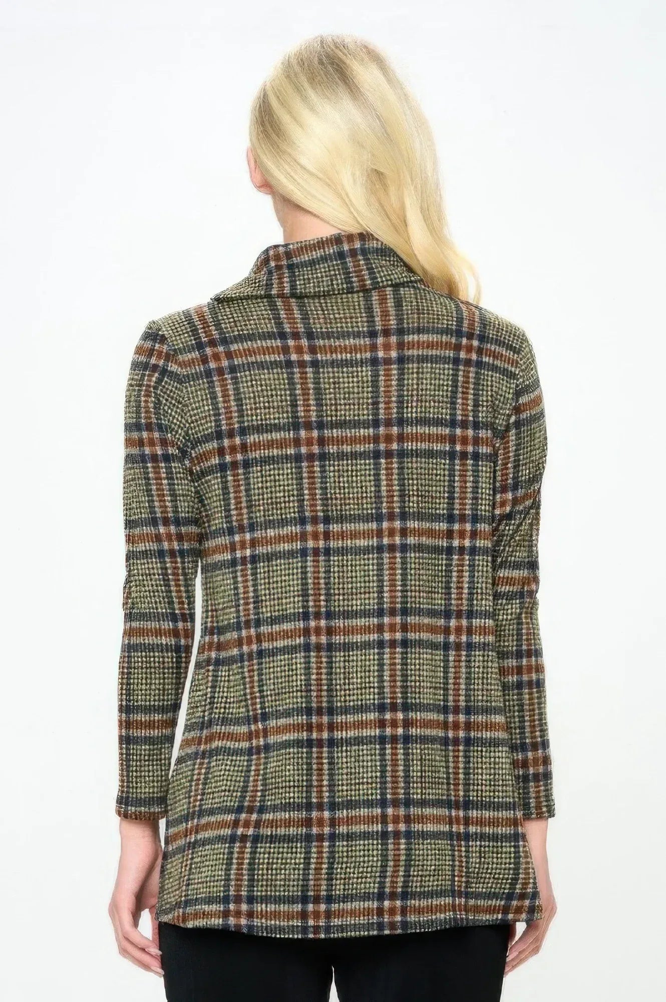 Mir Split Mock Neck Top | Mixtshop LLC