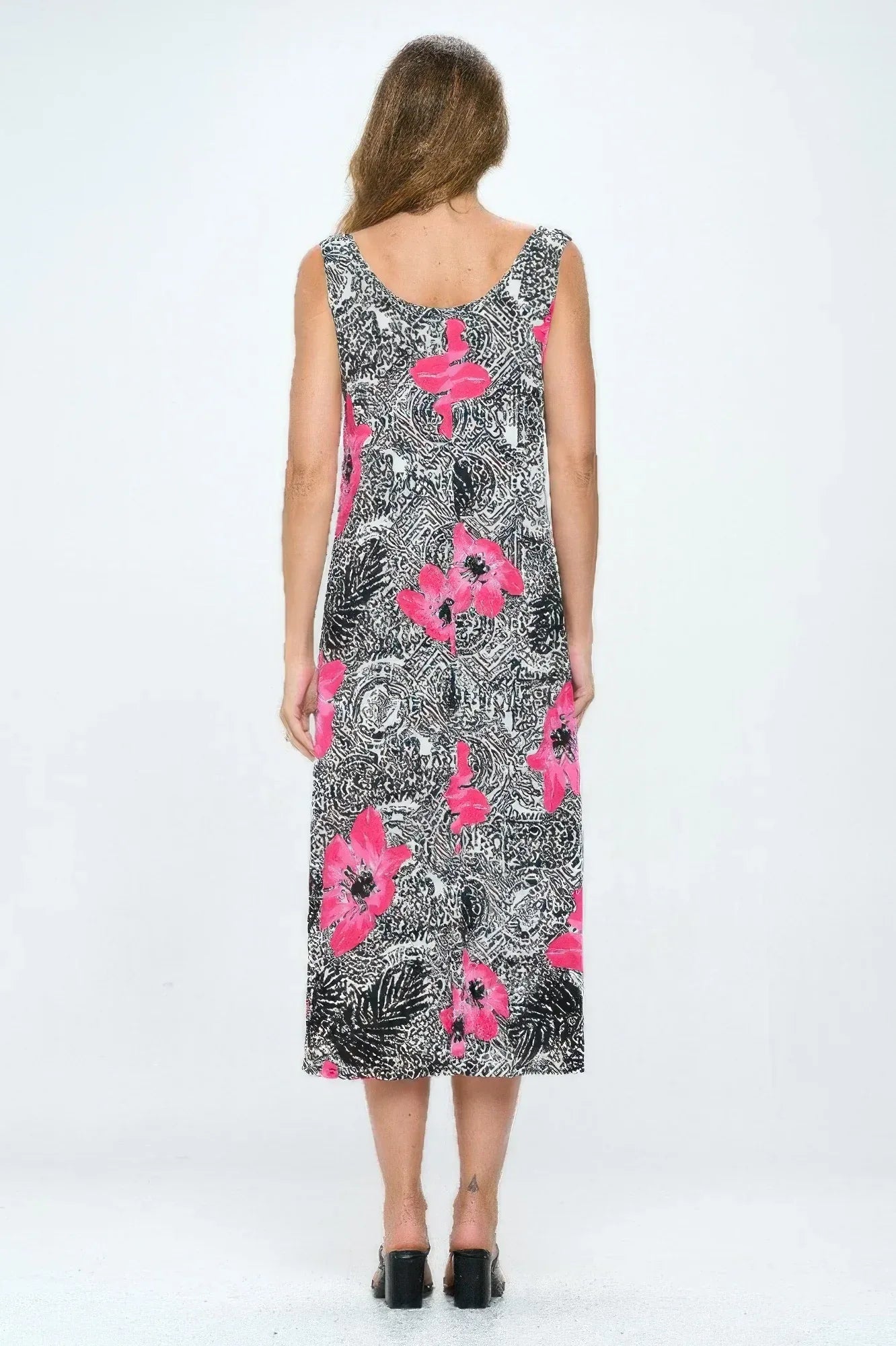 Bns Print Long Tank Dress | Mixtshop LLC