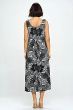 Bns Print Long Tank Dress | Mixtshop LLC
