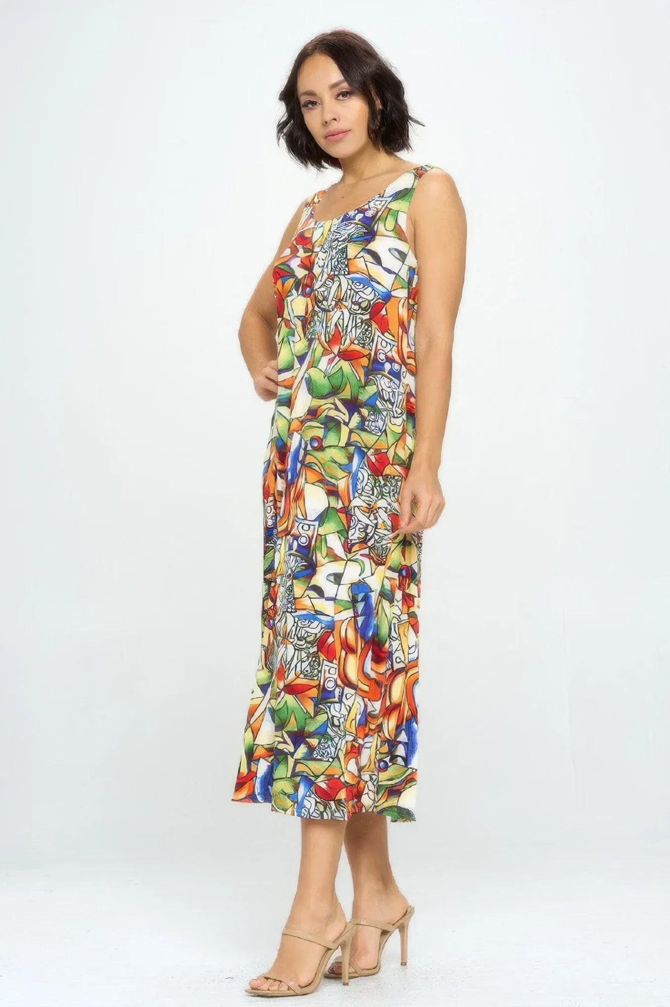 Bns Print Long Tank Dress Secondary image